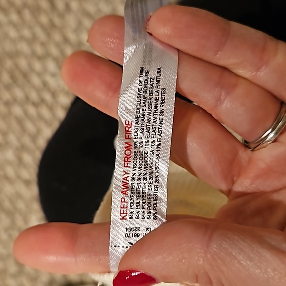 Nwot urban outfitters out from under ribbed henley snap 3/4 sleeve top white s - Picture 5 of 5